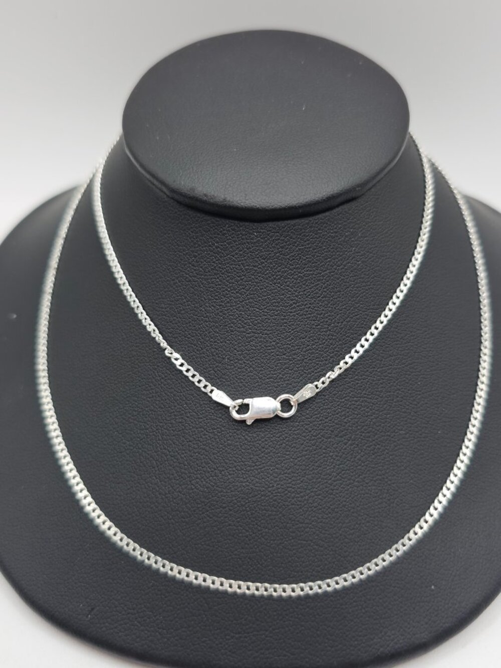 Sterling Silver 925 High Polished Super Flat Curb Link Chain 24 inches 1.8mm